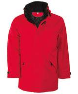 Quilted parka — Red/Black*