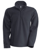 Enzo zip neck microfleece jacket — Convoy Grey
