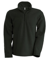 Enzo zip neck microfleece jacket — Dark Grey
