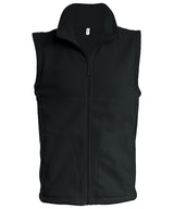 Luca men's microfleece gilet — Black*
