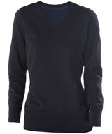 Ladies' V-neck jumper — Black