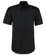 Corporate Oxford shirt short-sleeved (classic fit) — Black