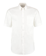 Corporate Oxford shirt short-sleeved (classic fit) — White*
