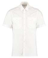 Pilot shirt short-sleeved (tailored fit) — White