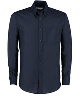 Slim fit workwear Oxford shirt long-sleeved (slim fit) — Navy