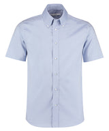 Premium Oxford shirt short-sleeved (tailored fit) — Light Blue*