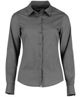 Women's poplin shirt long sleeve — Graphite