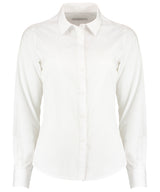 Women's poplin shirt long sleeve — White