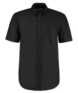 Workplace Oxford shirt short-sleeved (classic fit) — Black