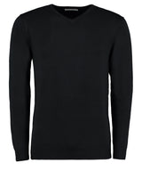Arundel v-neck sweater long sleeve (classic fit) — Black
