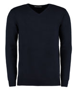 Arundel v-neck sweater long sleeve (classic fit) — Navy