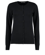 Women's Arundel crew neck cardigan long sleeve (classic fit) — Black