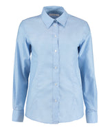 Women's workplace Oxford blouse long-sleeved (tailored fit) — Light Blue