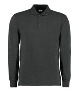 Piqué polo long-sleeved (classic fit) — Graphite