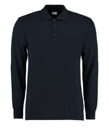 Piqué polo long-sleeved (classic fit) — Navy