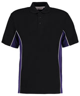 Track polo (classic fit) — Black/Purple/White