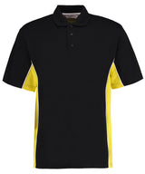 Track polo (classic fit) — Black/Yellow/White