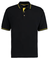 St Mellion polo (classic fit) — Black/Yellow