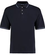St Mellion polo (classic fit) — Navy/Light Blue