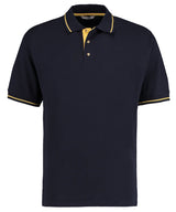 St Mellion polo (classic fit) — Navy/Sun Yellow