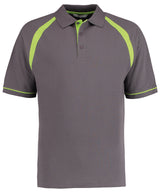 Oak hill polo (classic fit) — Charcoal/Lime