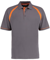 Oak hill polo (classic fit) — Charcoal/Orange