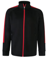 Kids knitted tracksuit top — Black/Red