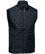 Camden – diamond quilted gilet — Midnight Blue