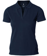 Women’s Harvard v-neck – stretch deluxe polo — Navy