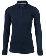 Women’s Carlington – deluxe long sleeve polo — Navy
