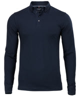 Carlington – deluxe long sleeve polo — Navy