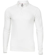 Carlington – deluxe long sleeve polo — White