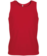 Men's sports vest — Red