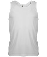 Men's sports vest — White