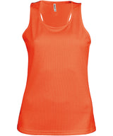 Ladies' sports vest — Fluorescent Orange
