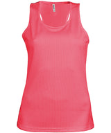 Ladies' sports vest — Fluorescent Pink