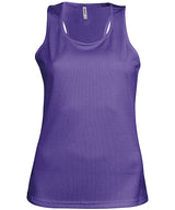 Ladies' sports vest — Purple