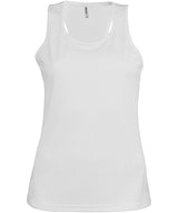 Ladies' sports vest — White