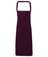 100% Organic Cotton Bib Apron — Aubergine