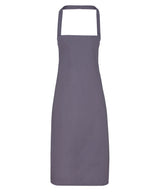 100% Organic Cotton Bib Apron — Dark Grey