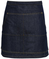 Jeans stitch denim waist apron — Indigo Denim