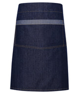 Domain contrast denim waist apron — Indigo Denim
