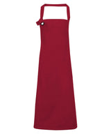 Calibre heavy cotton canvas bib apron — Burgundy