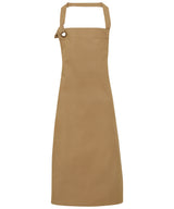 Calibre heavy cotton canvas bib apron — Khaki