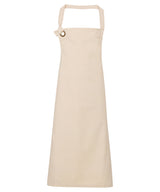 Calibre heavy cotton canvas bib apron — Natural