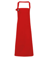 Calibre heavy cotton canvas bib apron — Red