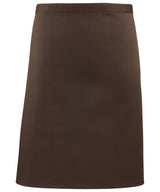 Colours mid-length apron — Brown