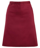 Colours mid-length apron — Burgundy