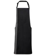 Contrast bib apron — Black/Dark Grey