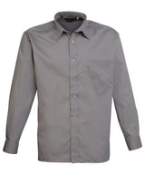 Long sleeve poplin shirt — Dark Grey*